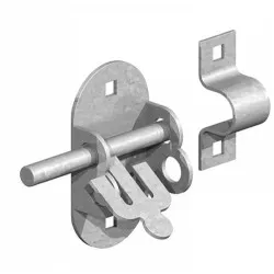 102x13mm 4A Oval Padbolt [Galvanised] (Box of 10)
