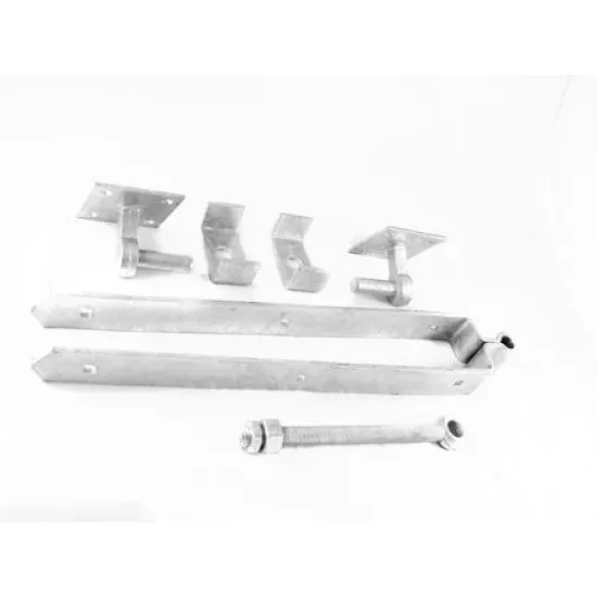 600mm Adjustable Field Gate Set on 100x100mm Plates 133 [Galvanised]