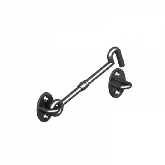 203mm Malleable Iron Cabin Hook [Epoxy Black] (Pack of 4)