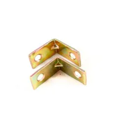 63mm Corner Brace 319 [Yellow Zinc Plated] (Box of 50)