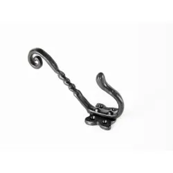 150mm Antique Ornate Hat & Coat Hook [Epoxy Black] (Pack of 10)