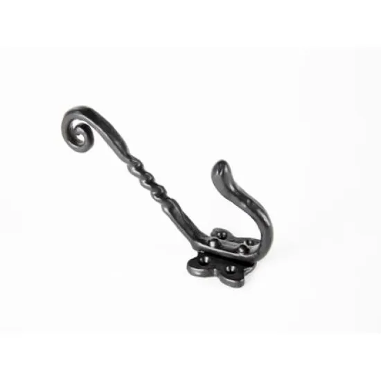 150mm Antique Ornate Hat & Coat Hook [Epoxy Black] (Pack of 10)