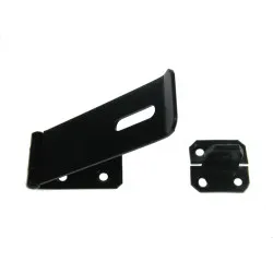 250mm Safety Hasp & Staple 618 [Epoxy Black] (Pack of 4)