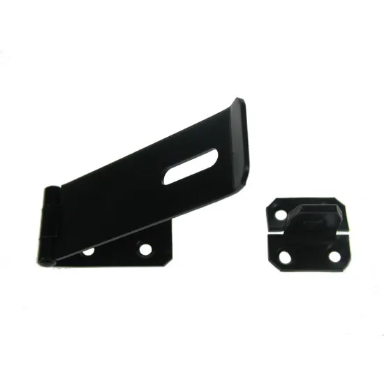 250mm Safety Hasp & Staple 618 [Epoxy Black] (Pack of 4)