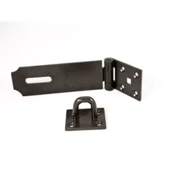 178mm 618 Heavy Hasp & Staple [Epoxy Black] (Pack of 5)
