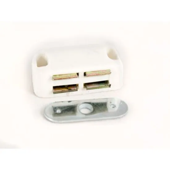 Magnetic Catch 4Kg Pull [Epoxy White] (Pack of 10)