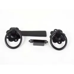 152mm Ring Gate Latch 1137 (Epoxy Black) (Pack of 4)
