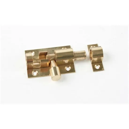 40x25mm 220 Barrel Bolt [Polished Lacquered Brass] (Box of 10)