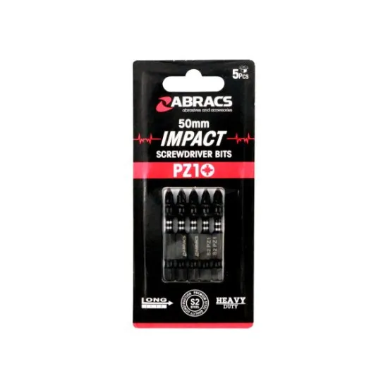 50mm PZ2 Impact Screwdriver Bits (5x Pack of 5)
