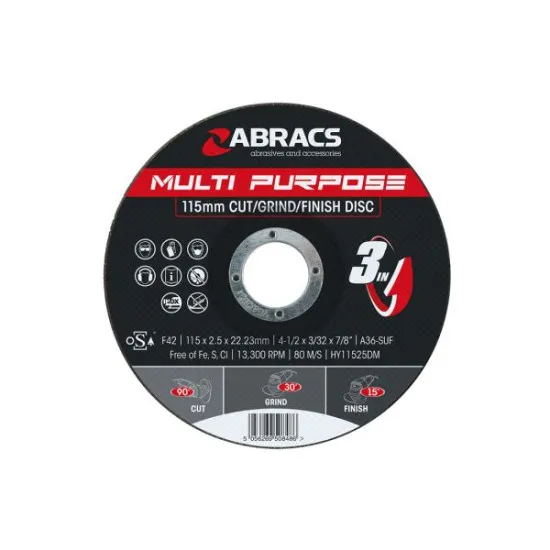 115 x 2.5 x 22mm Hybrid Maxi Discs (Pack of 25) 115 x 2.5 x 22mm Hybrid Maxi Discs (Pack of 25)