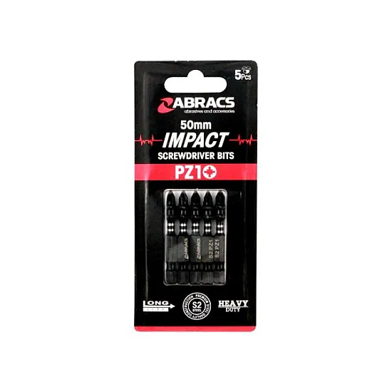 50mm PZ2 Impact Screwdriver Bits (5x Pack of 5) 50mm PZ2 Impact Screwdriver Bits (5x Pack of 5)