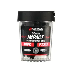 50mm PZ2 Impact Screwdriver Bits (5x Pack of 10)