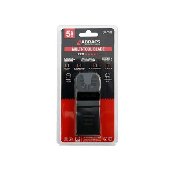 34mm Multi-Tool Blade For Wood (Pack of 5)