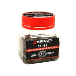 25mm PZ2 Screwdriver Bits (Tub Of 100)