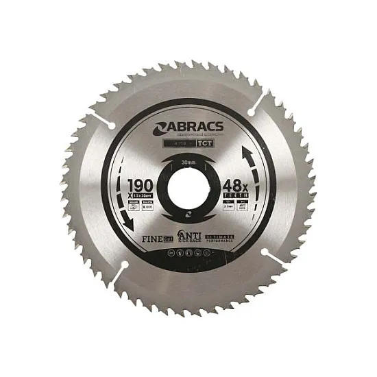 190 x 30 x 48T TCT Blade For Wood 190 x 30 x 48T TCT Blade For Wood