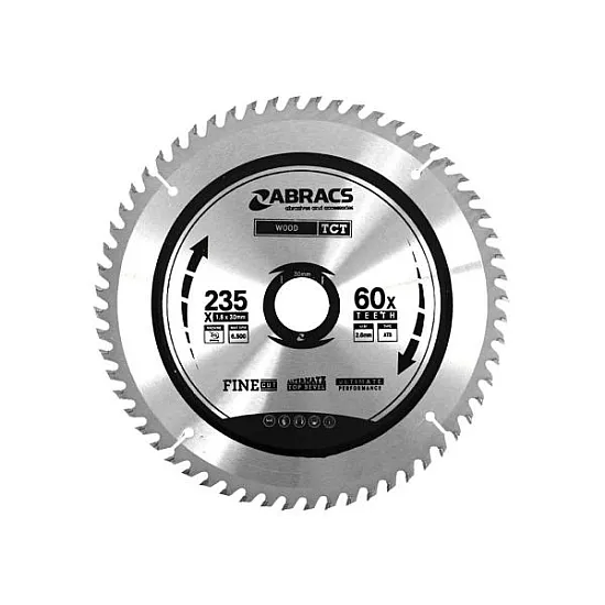 235 x 30 x 60T TCT Blade For Wood 235 x 30 x 60T TCT Blade For Wood