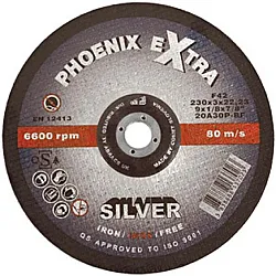Phoenix Silver Ali 100 x 6.5 x 16mm DPC Inox Cutting Discs (Pack of 25)