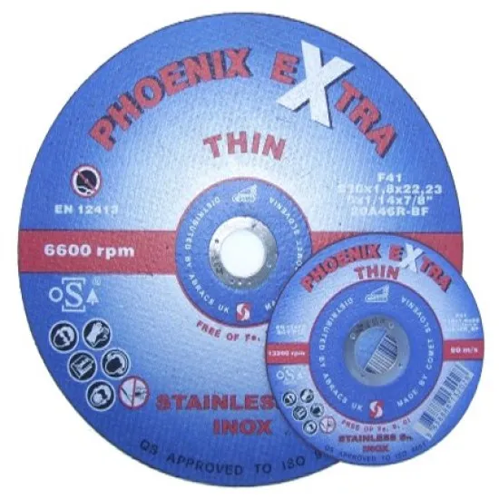 Phoenix Extra Thin 115 x 1.0 x 22mm Inox Cutting Discs (Pack of 50) Phoenix Extra Thin 115 x 1.0 x 22mm Inox Cutting Discs (Pack of 50)