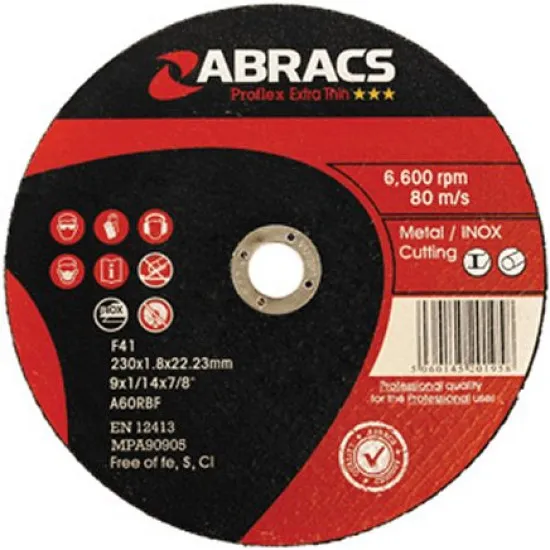 Proflex 115 x 3.0 x 22mm DPC Metal Cutting Discs (Pack of 25)