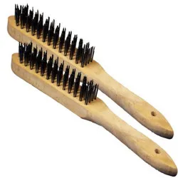 4 Row Wooden Handled Brush (Pack of 12)