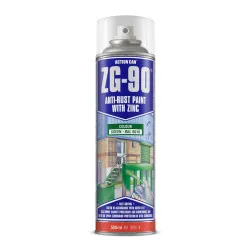 ZG90 Anti-Rust Paint With Primer Satin Green Spray 500ml (Carton of 15)