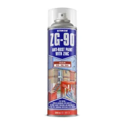 ZG90 Anti-Rust Paint With Primer Satin Red Spray 500ml (Carton of 15)