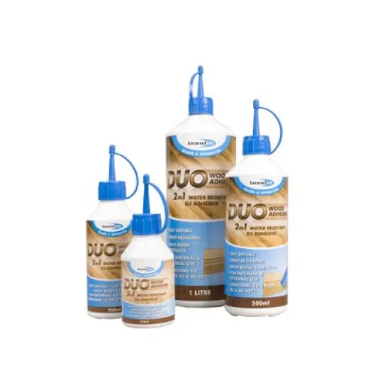 Duo 2 In 1 Wood Glue - White 250ml (Pack of 12)
