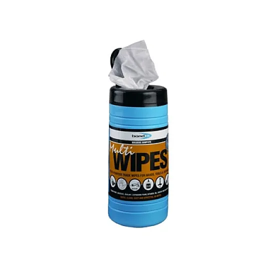 Multi-Wipes For Hands, Tools & Surfaces 80 Sheets (Pack of 8)