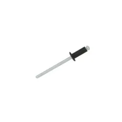 2.4 x 4 Aluminium / Steel Dome Head Rivets (Pack of 1,000) [RAL 9005 Black]