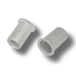 M3 x 8.5 (1.5-2.5) Aluminium Countersunk Head Round Knurled Body Open Rivet Nuts (Pack of 2,000)