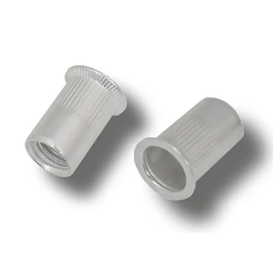 M3 x 8.5 (1.5-2.5) Aluminium Countersunk Head Round Knurled Body Open Rivet Nuts (Pack of 2,000)