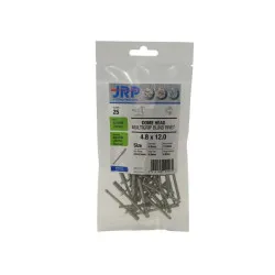 4.8 x 12 Stainless Steel 304-A2 Dome Head Multigrip Rivets (5x Pack of 25) [Bagged]