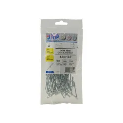 3.2 x 6 Steel / Steel Dome Head Rivets (5x Pack of 100) [Bagged]