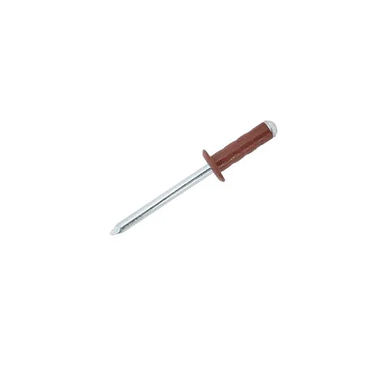 4.8 x 15 Aluminium / Steel Dome Head Multigrip Rivets (Pack of 500) [Terracotta]