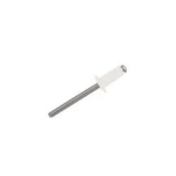 2.4 x 4 Aluminium / Steel Dome Head Rivets (Pack of 1,000) [RAL 9016 White]