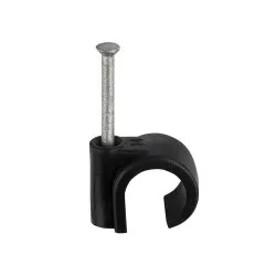 3.5mm UF Black Round Cable Clips [Pack of 1,000]