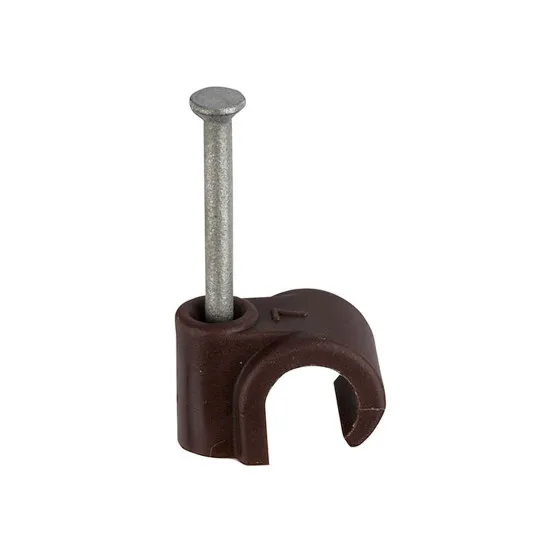 3.5mm UF Brown Round Cable Clips [Pack of 1,000]
