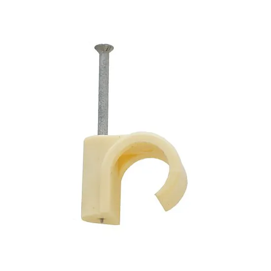 16mm UF Cream Masonry Nail Pipe Clips [Pack of 100]