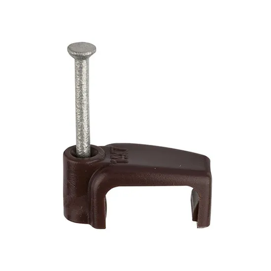 6mm (14x7) UF Brown FTE Cable Clips [Pack of 100]