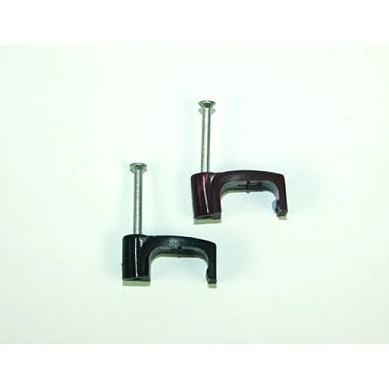 4mm (13x6) UF Brown FTE Cable Clips [Pack of 100]