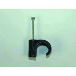 16mm UF Black Masonry Nail Pipe Clips [Pack of 100]