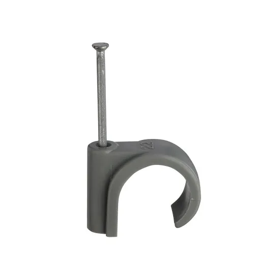 22mm UF Grey Masonry Nail Pipe Clips [Pack of 100]
