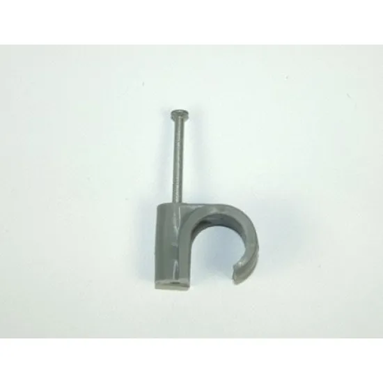 16mm UF Grey Masonry Nail Pipe Clips [Pack of 100]