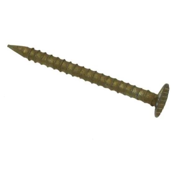 40 x 2.65mm Annular Drywall Nails [Zinc Yellow Plated] (4x 2.5Kg Tubs)