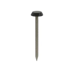 50 x 3.2mm Plastic Headed Nails Anthracite [A4-316 Stainless Steel] (Pack of 100)