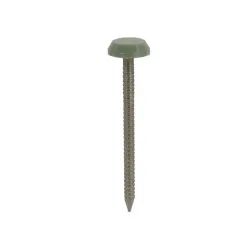 50 x 3.2mm Plastic Headed Nails Chartwell Green [A4-316 Stainless Steel] (Pack of 100)