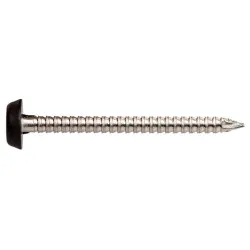 3.35 x 65mm Plastic Headed Nails Black Top [A4-316 Stainless Steel] (Pack of 100)