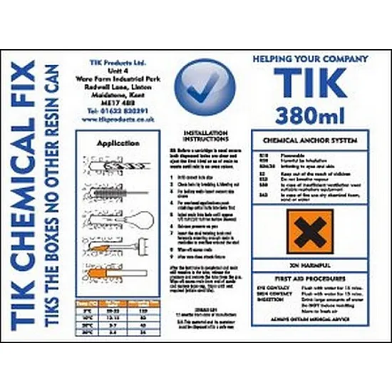 TIK Chemical Fix 400ml Resin*