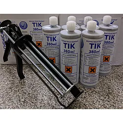 TIK Chemical Fix 400ml Resin [Includes Free Applicator Gun] (Pack of 6)