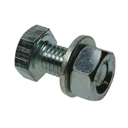 M20x50 Hex Head Set Screw / Washer / Nut Zinc Plated CE Certified (Pack of 50) [Grade 8.8]